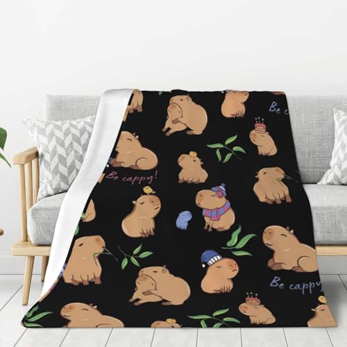 Couverture capybara toutes saisons plaid doux 150 x 200 cm - 7