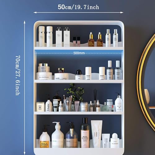 Étagère maquillage murale pour libérer le lavabo encombré de salle de bain