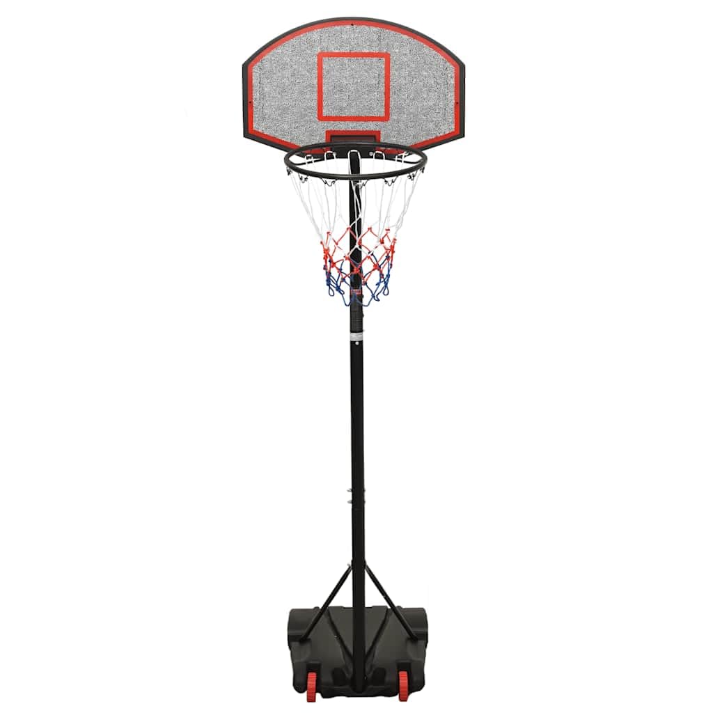 Soporte de baloncesto ajustable de 258 a 363 cm con soporte enrollable para jardín e interior