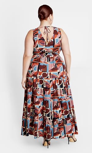 Image of City Chic Women's Maxi Dress - Amara Print