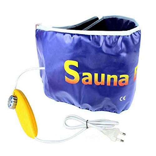 Slimming Belt AB Slimming Sauna Belt Faster Weight Loss & Burns Calories Free Size Sauna Belt Fat Burner & Weight Loss for Men and Women Blue 2in1-image-22