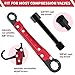 LAISGOO Plumbing Tools, Angle Stop Wrench Angle-On Wrench kit, plumbers wrench Angle Stop Removal Tool for professional plumber Installing New Compression Angle Stop and Removing Compression Ring