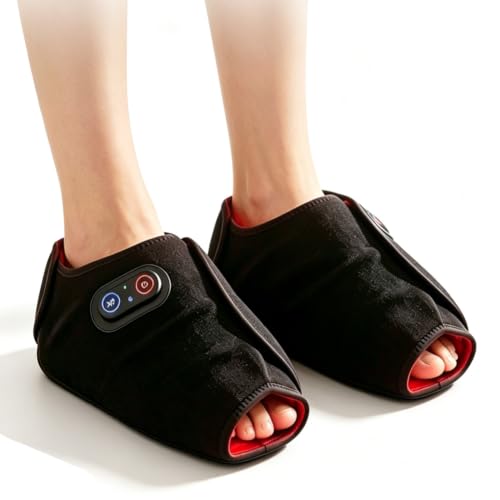 Red Light Therapy Shoe for Feet, 660nm & 850nm, Open-Fit Wrap Foot Care