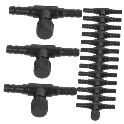 Happyyami 30個魚缸用エアバルブ 小型水族館用バルブ 耐久性のある酸素コン