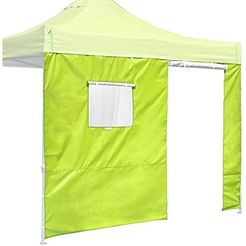 Instahibit UV50+ Privacy Sidewall with Roll-up Window Door Fit 10Ft Outdoor Pop up Canopy Tent Camping Sun Shade 1 Pack Cover