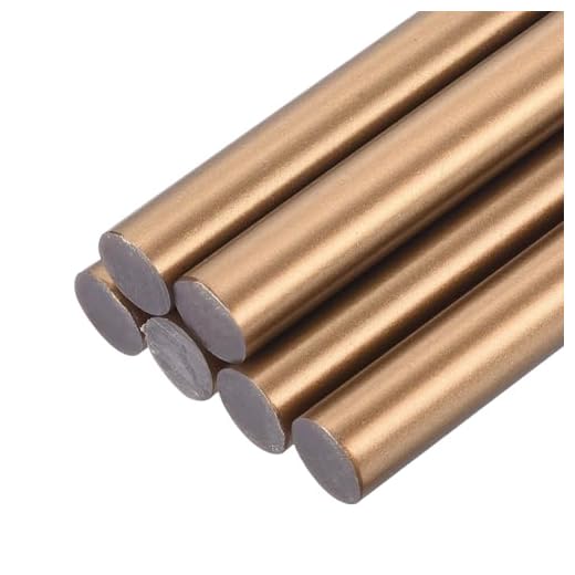 Generic 6pcs Full Size Hot Glue Sticks for Glue Gun 0.43 inch x 8 inch Large Glue Sticks, 11 x 200mm Bronze Gold
