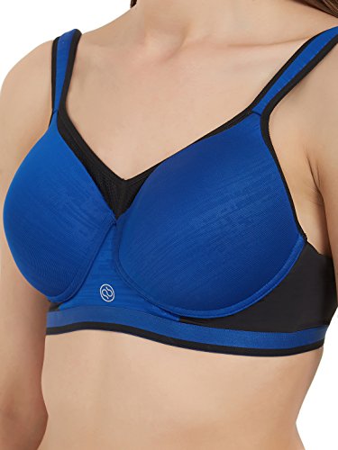 Image of SOIE Women Full Coverage Polyamide Spandex High Impact Padded Non Wired Sports Bra