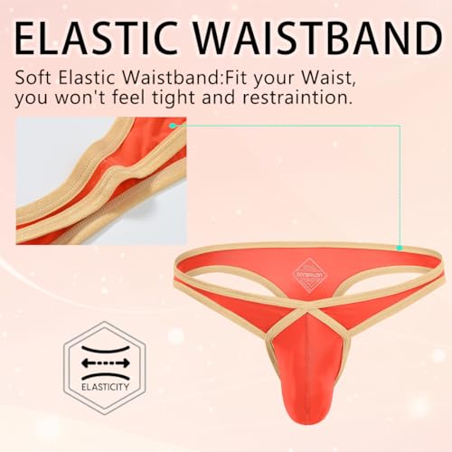 Men's Sexy lingerie Thongs Underwear Pouch Male G-String Athletic Supporter Stretch and Comfort2