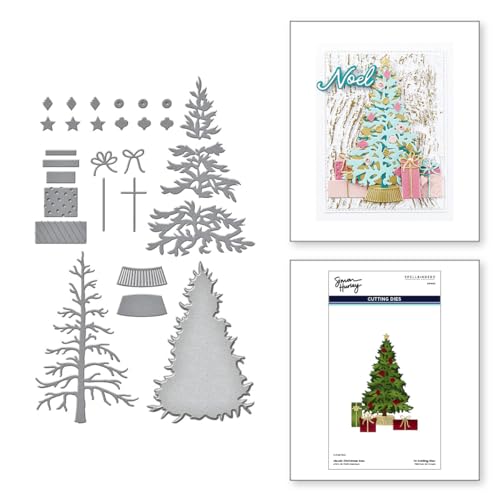 Sapin de Noël Spellbinders Simon Hurley matrice classique pour transmettre vos vœux avec amour