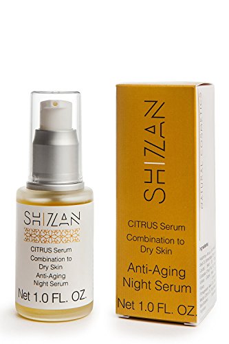 Natural Organic Anti-Aging Serum by Shizan – Citrus-Based Lightweight Moisturizing Serum with Vitamin E, Cold-Pressed Oils, Hydrators, Nutrients, & Antioxidants for Minimizing Fine Lines & Wrinkles