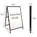 YDisplay A Frame Sidewalk Sign 24x36 inches Sandwich Board Signs Outdoor Heavy Duty Double-Sided,including 2 Anti-Glare Covers & Corrugated Boards for Business Indoor Outdoor,Black