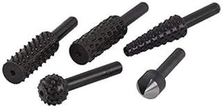 Wolfcraft 794689 Raspel Set 5-Teilig, Schwarz