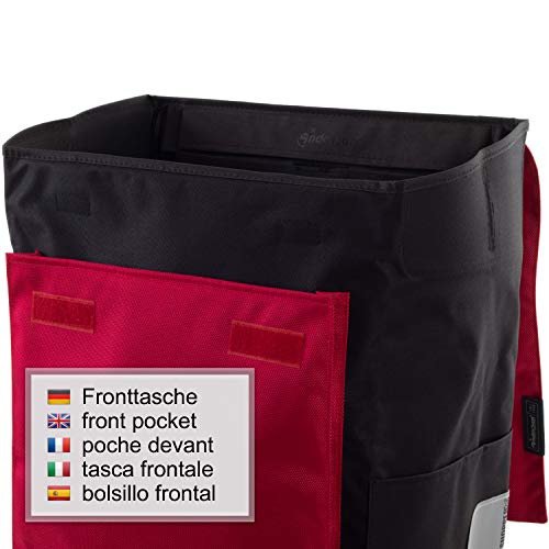 Andersen Shopper Royal XXL Sondermodell Alu klappbar mit Luftreifen Ø 25 cm und 53 Liter Tasche Jante rot – Bild 4