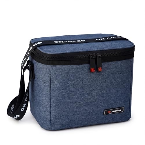 Iris Barcelona - Bolsa Térmica Porta Alimentos 4L Negro - Bolsa Almuerzo, Bolsa Isotérmica para Comida, Lunch Bag Portátil, Bolsa Nevera Pequeña para Trabajo y Pícnic, Mantiene Frío hasta 8 Horas