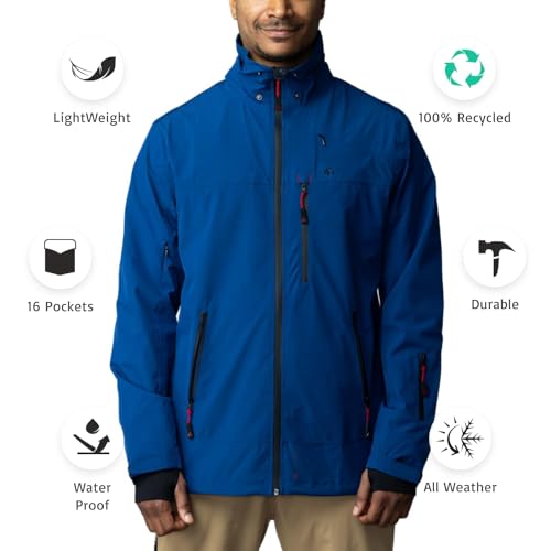 Image of Apricoat Adventure 2.0 Warm Winter Jacket Insulated, Hooded, Waterproof and windproof Coat for Travelling, Hiking, Trekking