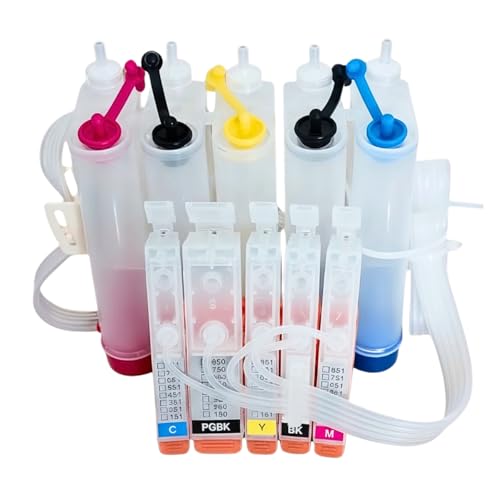 Bulk Ink CISS Completo para Canon IX6810 - Compatível PGI-150 e CLI-151 - Kit com Reservatórios, Mangueiras e Chips Auto Reset