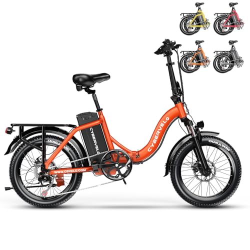 Image of 1000W Folding Electric Bike, 48V 20.8AH Large Removable Battery E-Bike, 30+MPH, 80 Miles Max Range, 20 inch Fat Tire Electric Bike for Adults, Adult Electric Bicycles Commute E-Bikes For Women /Men