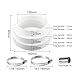 Sarini Ducting Reducer 160mm to 150mm 120mm Reducer Connector with 2 Hose Clamps 2 Rolls Foil Tape for Ventilation System Ventilation -Pack of 2