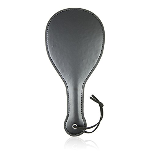 Hanyi Leder SM Paddel Fetisch Bondage Rollenspiele Spanking Paddle Sexspielzeug, Schwarz