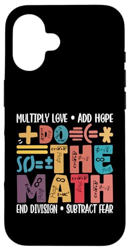 Do The Math Multiply Love Add Hope ���w ���t ���w �X�}�z�P�[�X iPhone 16 �p