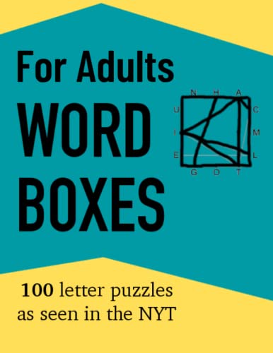 Word Boxes For Adults: 100 Letter Puzzles as seen in the NYT