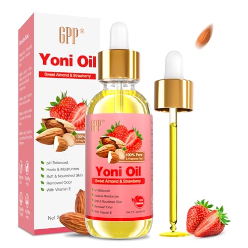 Yoni Oil Wash for Women pH Balance and Wetness Feminine Oil Ingrown Hair Nourishing Moisturizing Formula for All Skin Types Yoni Care with Vitamin E Natural Yoni Wash(Strawberry)
