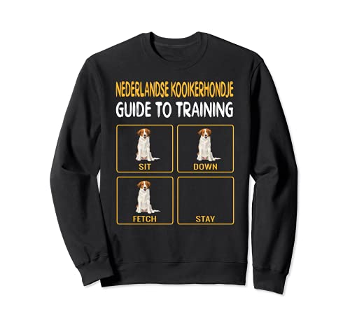 Nederlandse Kooikerhondje Guide To Training Dog Obedience Sweatshirt, Black