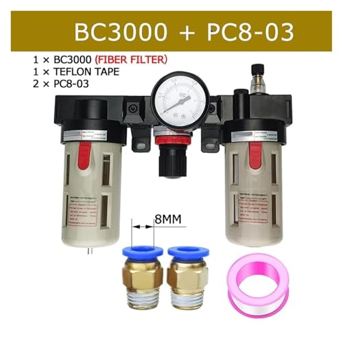 Filtre de compresseur BC3000 régulateur de pression stable et séparation d'eau efficace - 2
