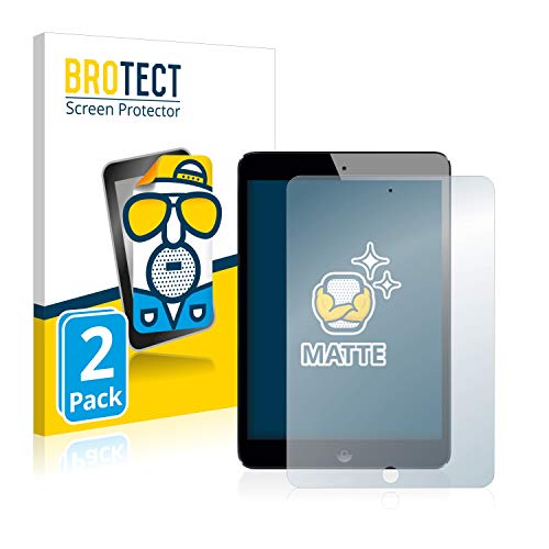 BROTECT Protector Pantalla Anti-Reflejos Compatible con Apple iPad Mini 2 (2 Unidades) Pelicula Mate Anti-Huellas