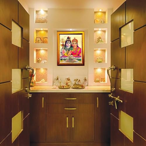 Image of ADA Handicraft Aluminum Plated Wood Photo Frame (35 X 25 X 1 cm, Multicolour)