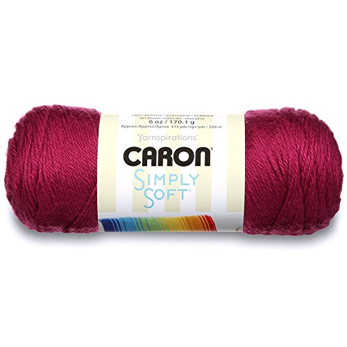 Image of Caron Simply Soft Party Solids Yarn, Gauge 4 Medium Worsted, - 6 oz - Fuchsia - For Crochet, Knitting & Crafting