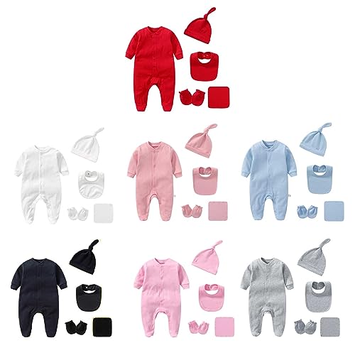 Barboteuse manches longues bébé 0-3 mois bavoir serviette coffret naissance