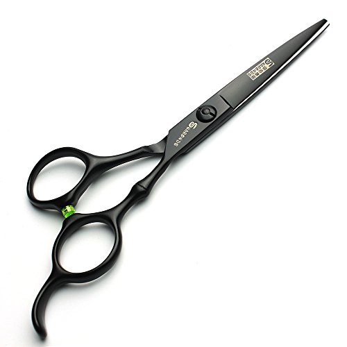 5,5 pulgadas negro peluquería tijeras salón salón peluquería herramienta 440c alta dureza acero inoxidable cabello corte de pelo salón especial (5,5 pulgadas Cutting Scissors)