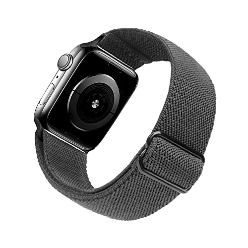 Image of Arae Stretchy WatchBand Compatible for Apple Watch Band 49 /45 /44 /42 /41 /40mm /38mm Comfortable Adjustable Sport Band for iWatch Series 10 9 8 7 6 5 4 SE 3 2 1 Women Men