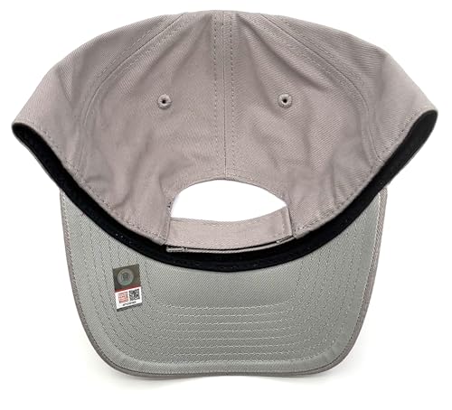 Gorra deportiva azul ajustable con logo bordado miniatura 6