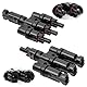 URAQT Y Stecker Männlich Weiblich, T-Typ Solarstecker, Solar Y Steckverbinder, Solar Y Stecker Wasserdicht IP67, Solarpanel Kabelstecker (1Y3)