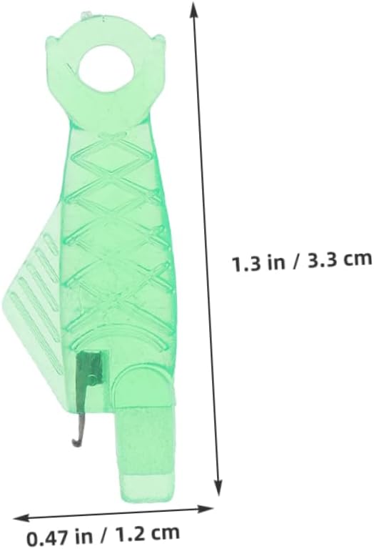 OSALADI 30Pcs Fish Mouth Needle Threader Quick Sewing Tool for Small Eye Needles Compact Design for Cross Stitches Embroidery Durable Plastic for Easy Threading