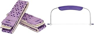 Wilton Bake-Even Cake Strips (2-Piece Set) and Adjustable Cake Leveler