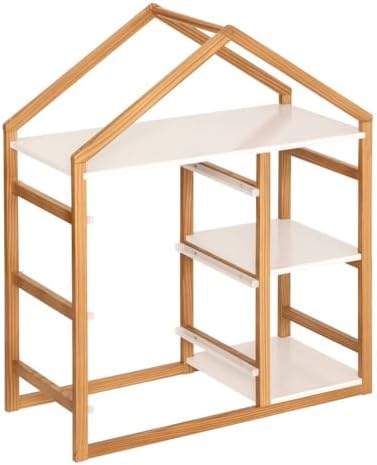 Atmosphera Bibliothèque 3 étagères "Bako" Blanc, 68x82 cm, vue 3