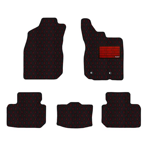 【次世代レザーマット】Aviles ダイハツ タフト LA910S フロアマット(02:4WD, 05:ライチ柄 × 黒)