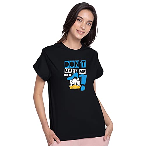 Image of Bewakoof Women's Friends Graphic Printed 100% Cotton T-Shirt - Boyfriend Fit, Round Neck, Half Sleeves