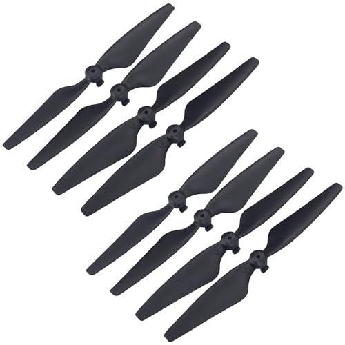Anbee 8pcs Propellers Props Blades Spare Part for Holy Stone HS600 RC Quadcopter, Regular, Black