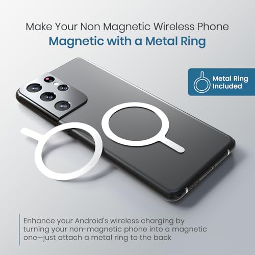 Image of Portronics Power Shutter 20000mAh 15W Magnetic Wireless Fast Charging Powerbank with in-Built Type C & 8 Pin Cable, 22.5W Type C PD Output, Type C Bidirectional Port, LED Display (White)