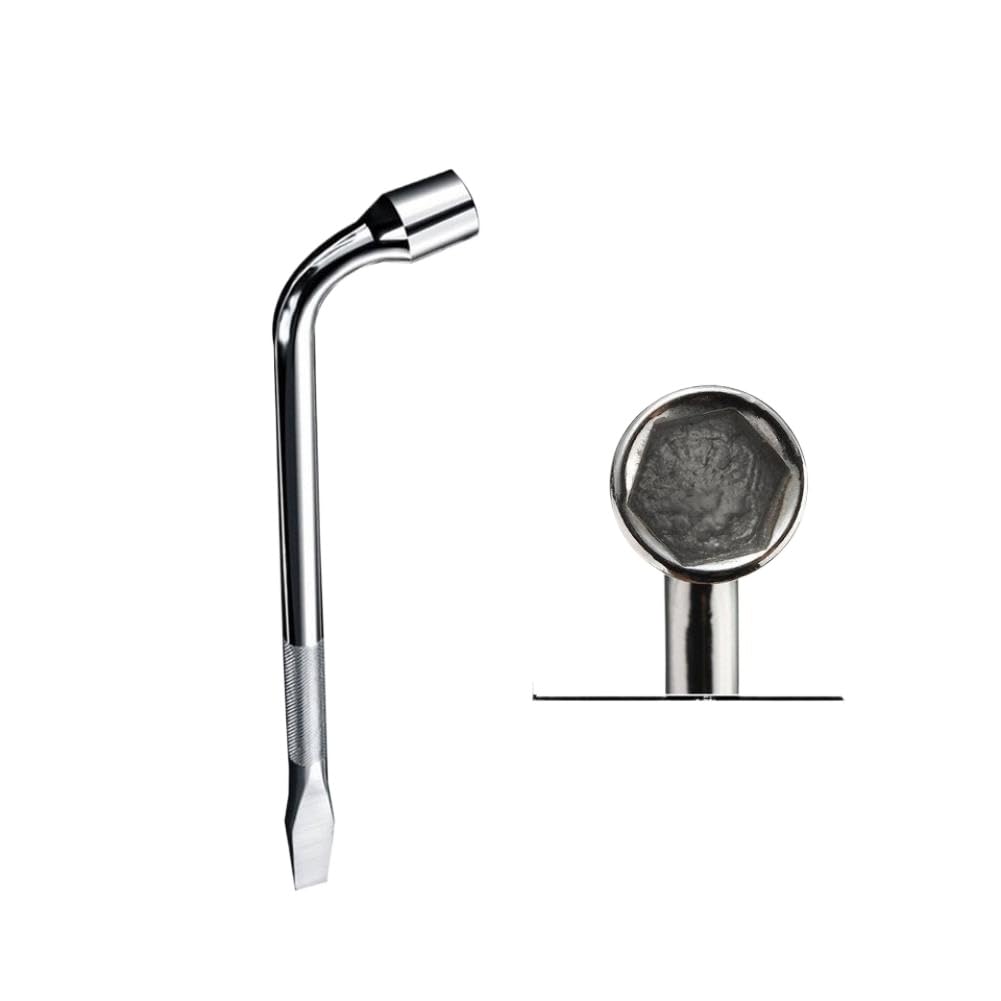 ArvAvrvrd Wheel Nut Spanner 45 Stainless Steel Lightweight Material(Ships from: China Mainland; 17mm)