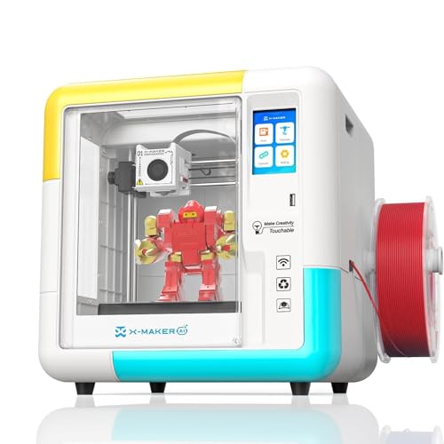 AI-Powered X-Maker 3D Printer for Beginners, Fully Assembled Mini 3D Printer with Up to 400mm/s Speed, Auto Leveling, 15