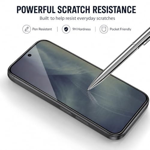 Image of ArmourPro Tempered Glass for Google Pixel 11-9H Screen Protector with Black Border, Anti Scratch, Edge-to-Edge Coverage, HD Clarity, Smooth Touch, Case Friendly | Black