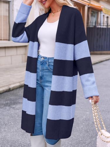 Image of Saodimallsu Womens Long Cardigan Sweaters Chunky Open Front Oversized Slouchy Knit Fall Trendy Coatigan Jackets
