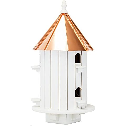 Amish Handmade 6-Hole Copper Top Birdhouse Cover