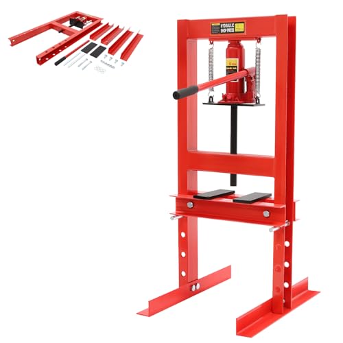 6 Tonne Hydraulische Werkstattpresse, Presse, Hydraulische Maschine mit Platten, Hydraulikpresse, Rahmenpresse, für den Einsatz in Autowerkstätten und Mechanischen Werkstätten