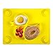 Set da tavola per bambini, in silicone, antiscivolo, per bambini, adatto per la maggior parte dei vassoi per seggiolone, 26 x 20 x 3 cm (giallo)